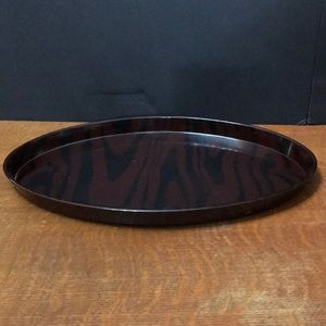 Swallow Serving Tray Melamine 17” Zebra Pattern